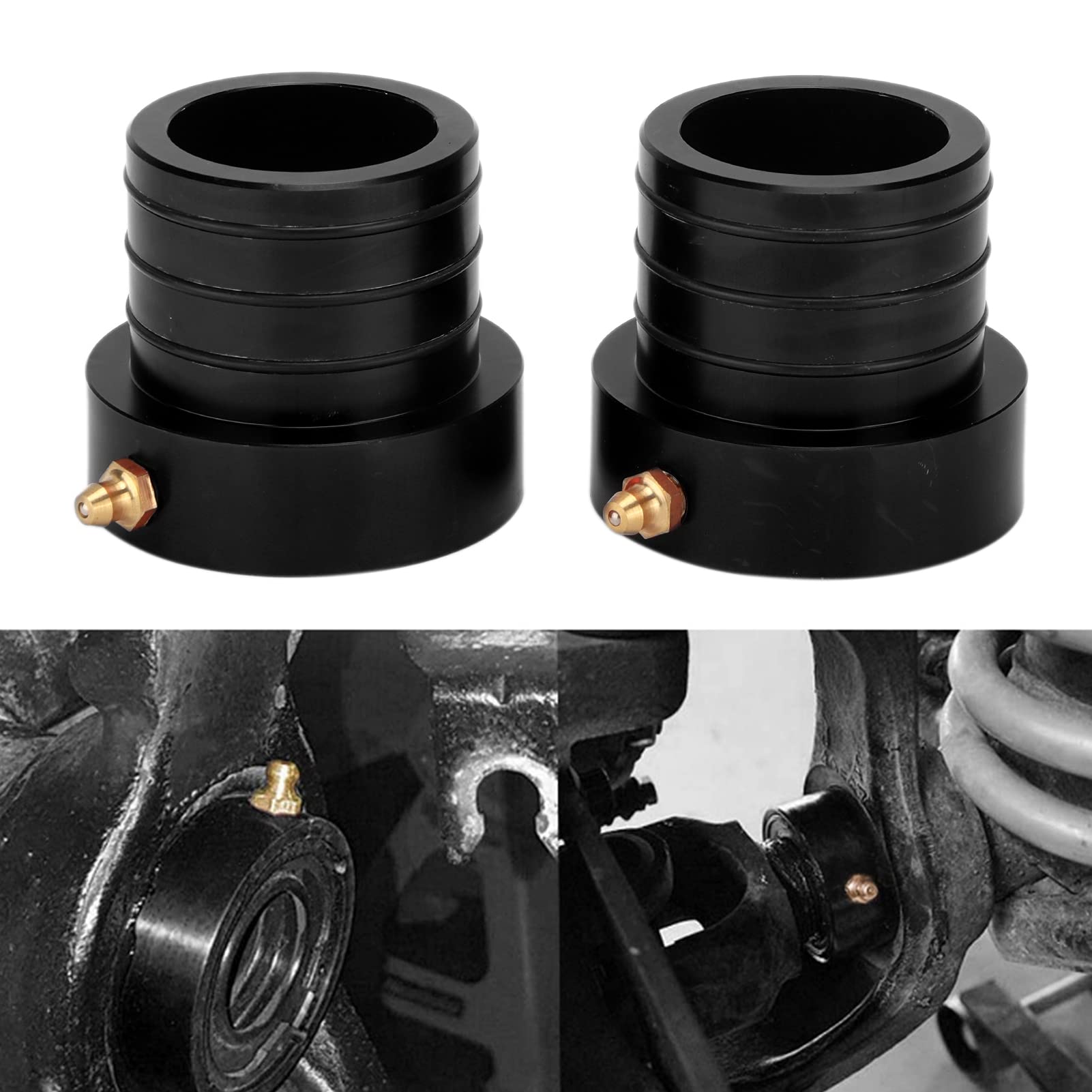 Kit de Sello de Tubo del Eje Delantero MG21103 par de Repuesto para Grand Cherokee Dana 30 44 1984 2001 (BLACK)
