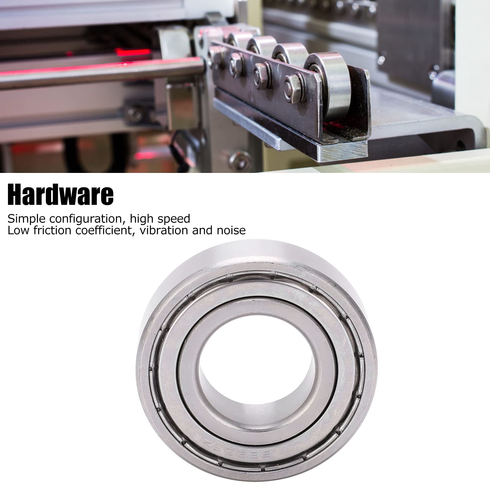 S6205ZZ a Beas, menos Beas de velocidad de acero, Beas industriales de 52x25x15mm con cubiertas dobles a prueba de polvo, para Paperg Macry, engranajes reductores,