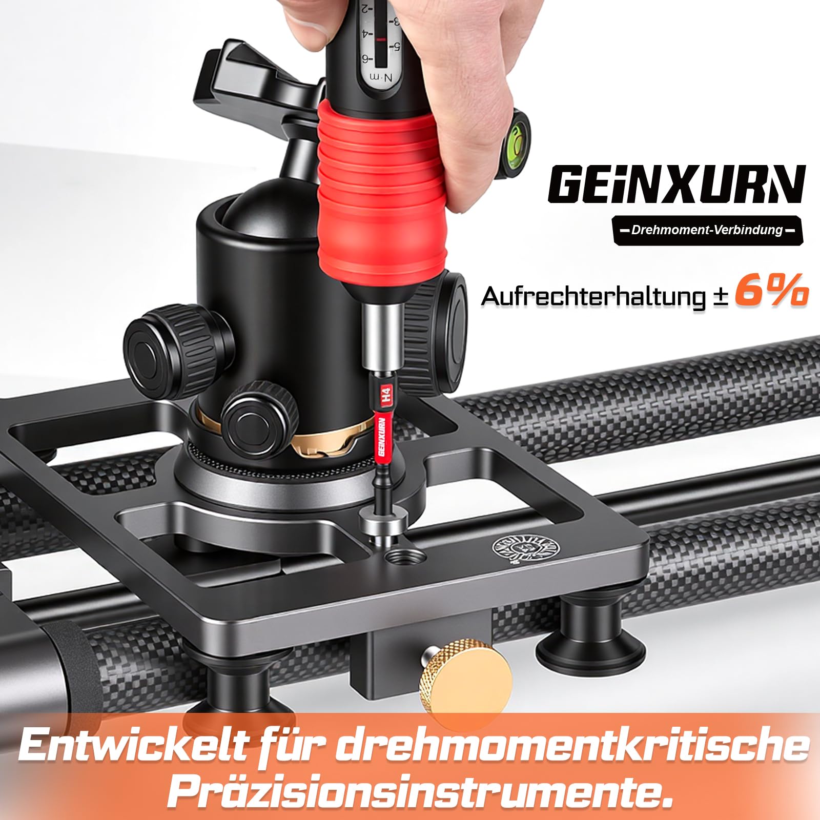 GEINXURN Set di 61 cacciaviti dinamometrici regolabili (1/4 pollici), set industriale SAE con cacciaviti rotativi speciali regolabili con attacco universale, chiave a bussola