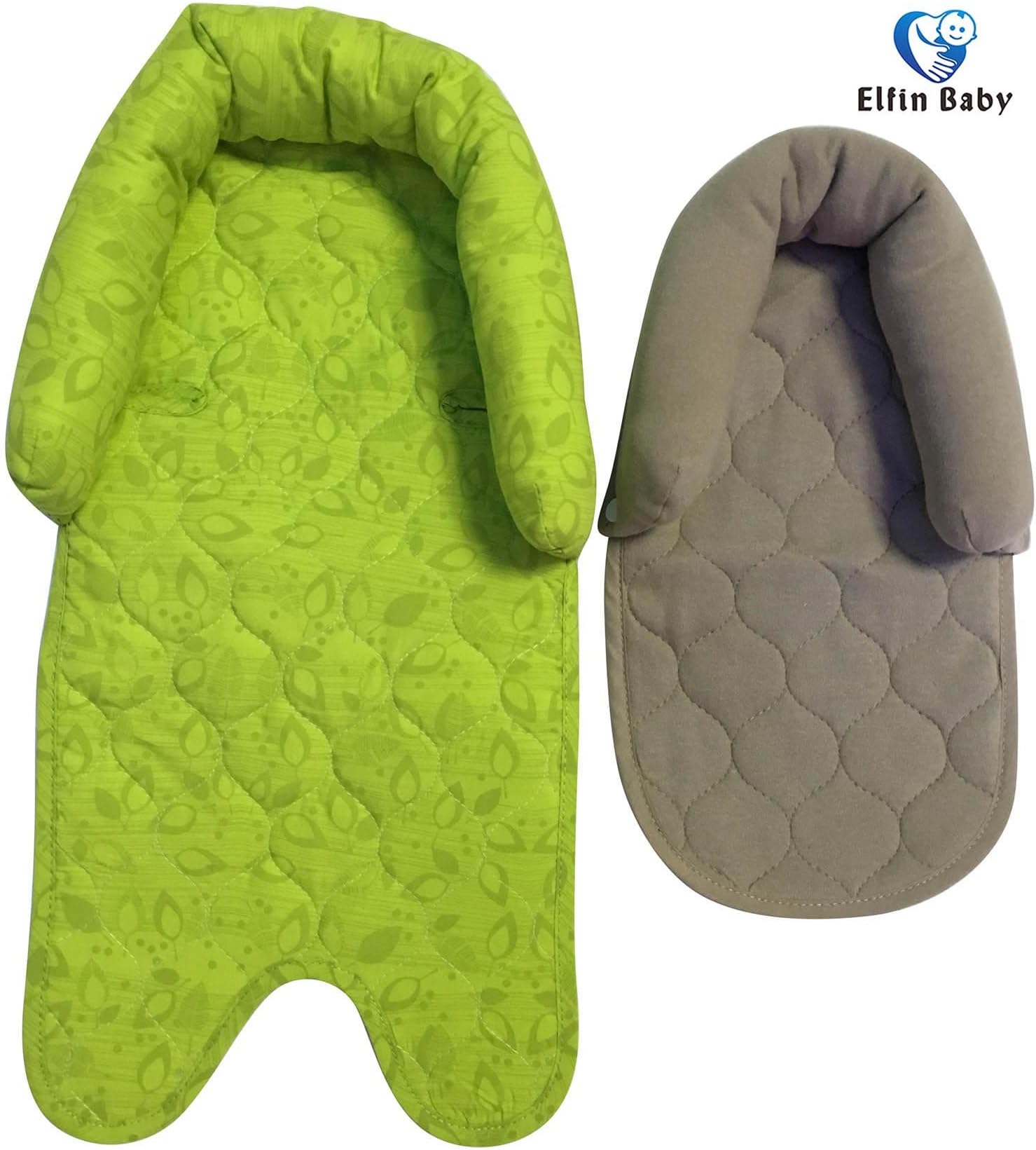 2-in-1 Head Support, Baby Nest Head Support, Green