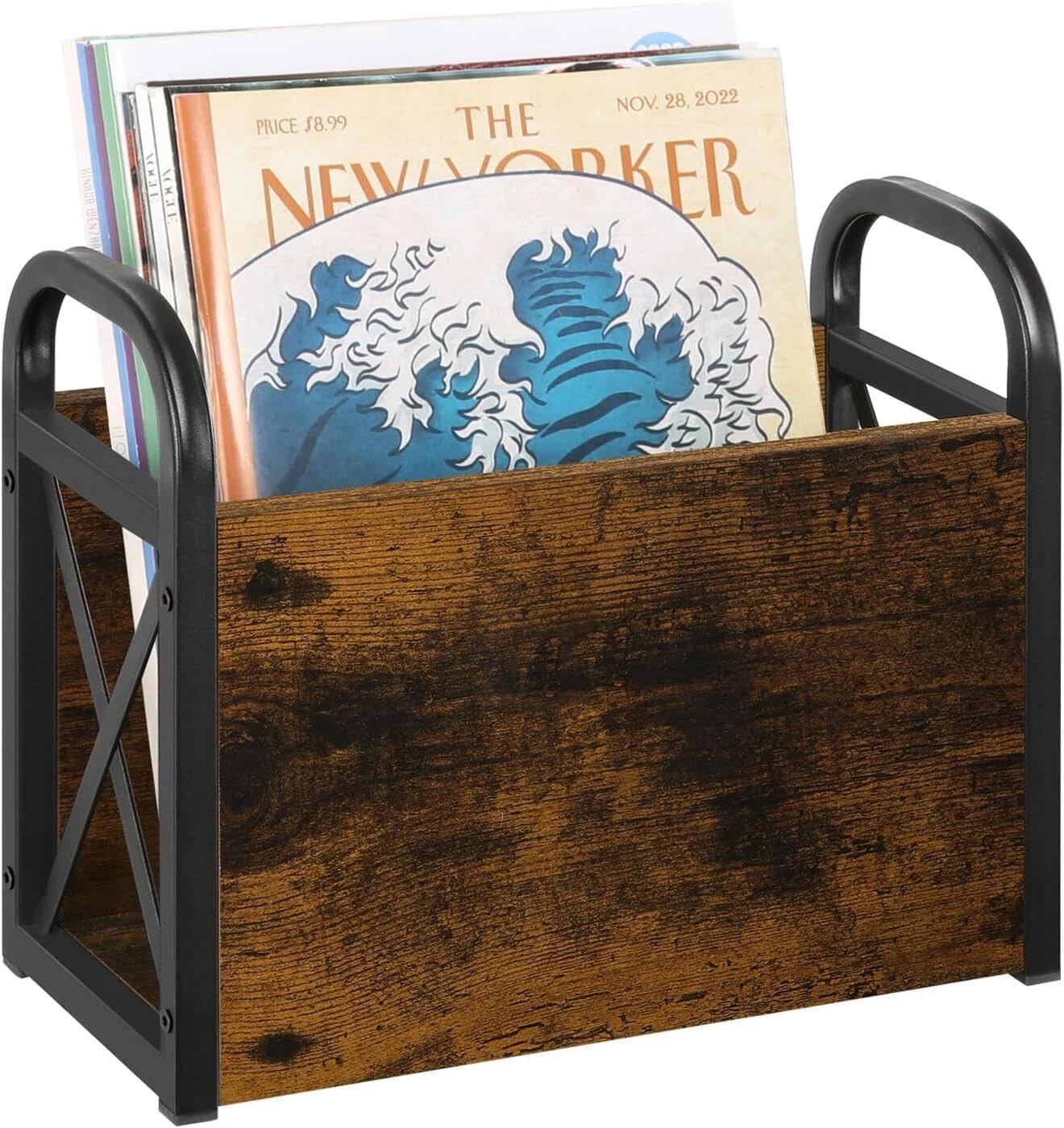 for Magazine Rack Floor, Storage Basket, File Holder Organizer, Compatible with Various Magazines.