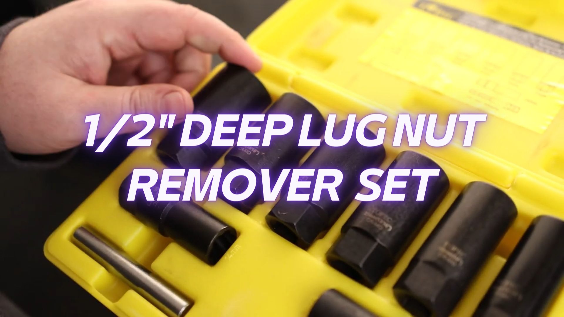 Image of TOPEC 10PCS Deep Lug Nut Remover Heavy Duty, 1 /2 inch Drive Impact Wheel Lock Removal Kit, Spiral Type Lug Nut Removal Tool for Removing Stripped, Broken, Damaged, Rounded Bolts, Nuts & Screws