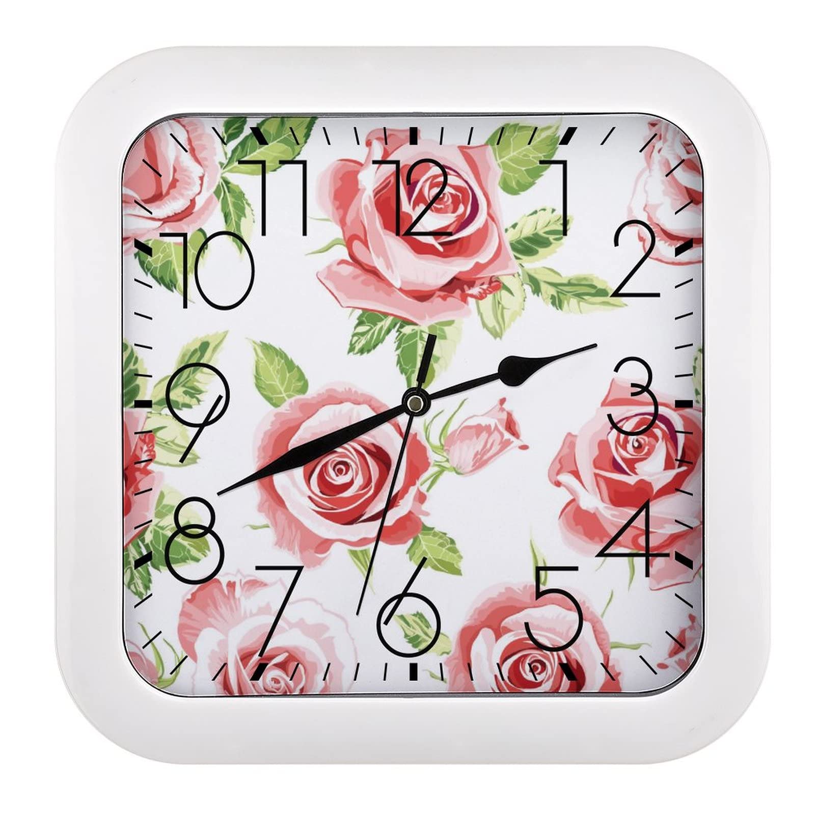 Horloge murale silencieuse anti tic-tac 26cm pour chambre et bureau