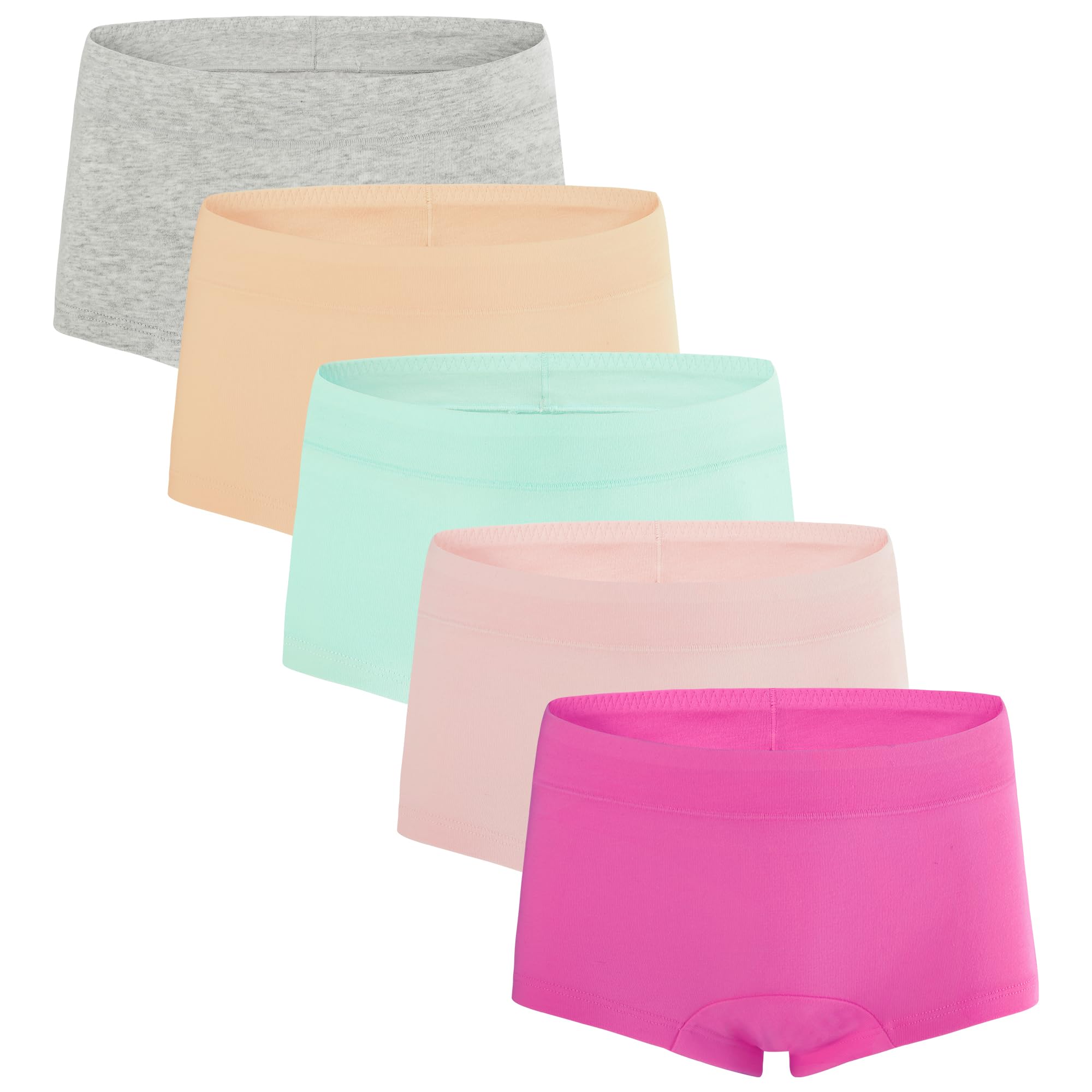 INNERSY Mutande Ragazza Boxer Cotone Sportivo Boyshort Elasticizzato 8-16 Anni Intimo Pacco da 5