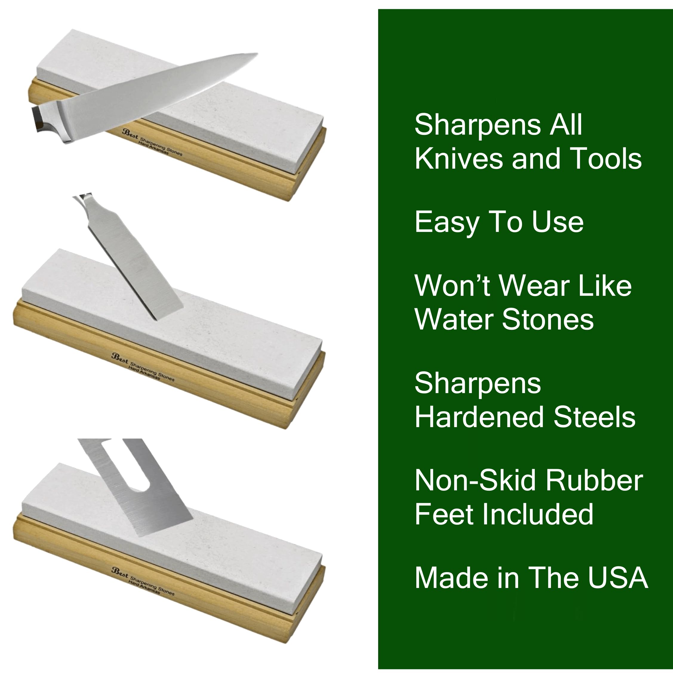 Arkansas Sharpening Stone Set - Wood Mounted 6 product thumbnail 5
