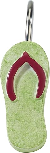 Miniatura 3 de Avanti Linens - Ganchos para cortina de ducha, decoración de baño inspirada en la playa, juego de 12 (colección Beach Mode)