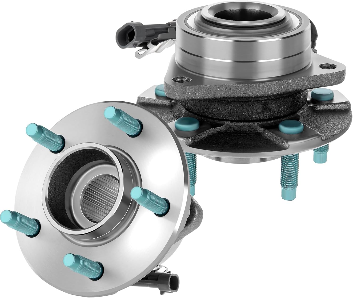 ECCPP Replacement For Wheel Hub Bearing Assembly fits For Pontiac Torrent 2006 For Chevrolet Equinox 2005 2006 For Saturn Vue 2002 2003 2004 2005 2006 2007 5 Lugs W/ABS 513189 2pcs