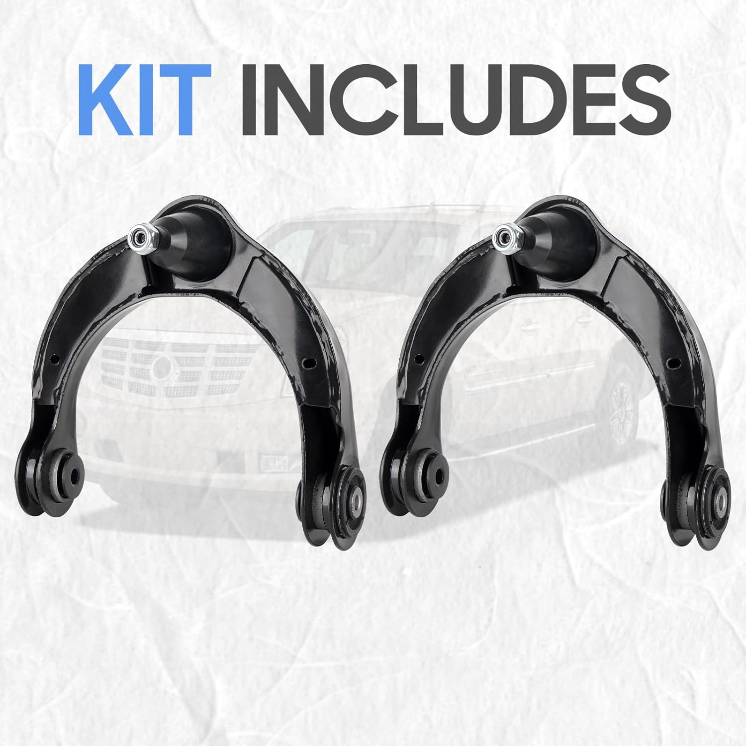 Front Driver & Passenger Side Complete Upper Control Arms w/Ball Joints Suspension Kits for 2011-2015 Dodge Durango/Jeep Grand Cherokee K621608 K621607 (2PCs)