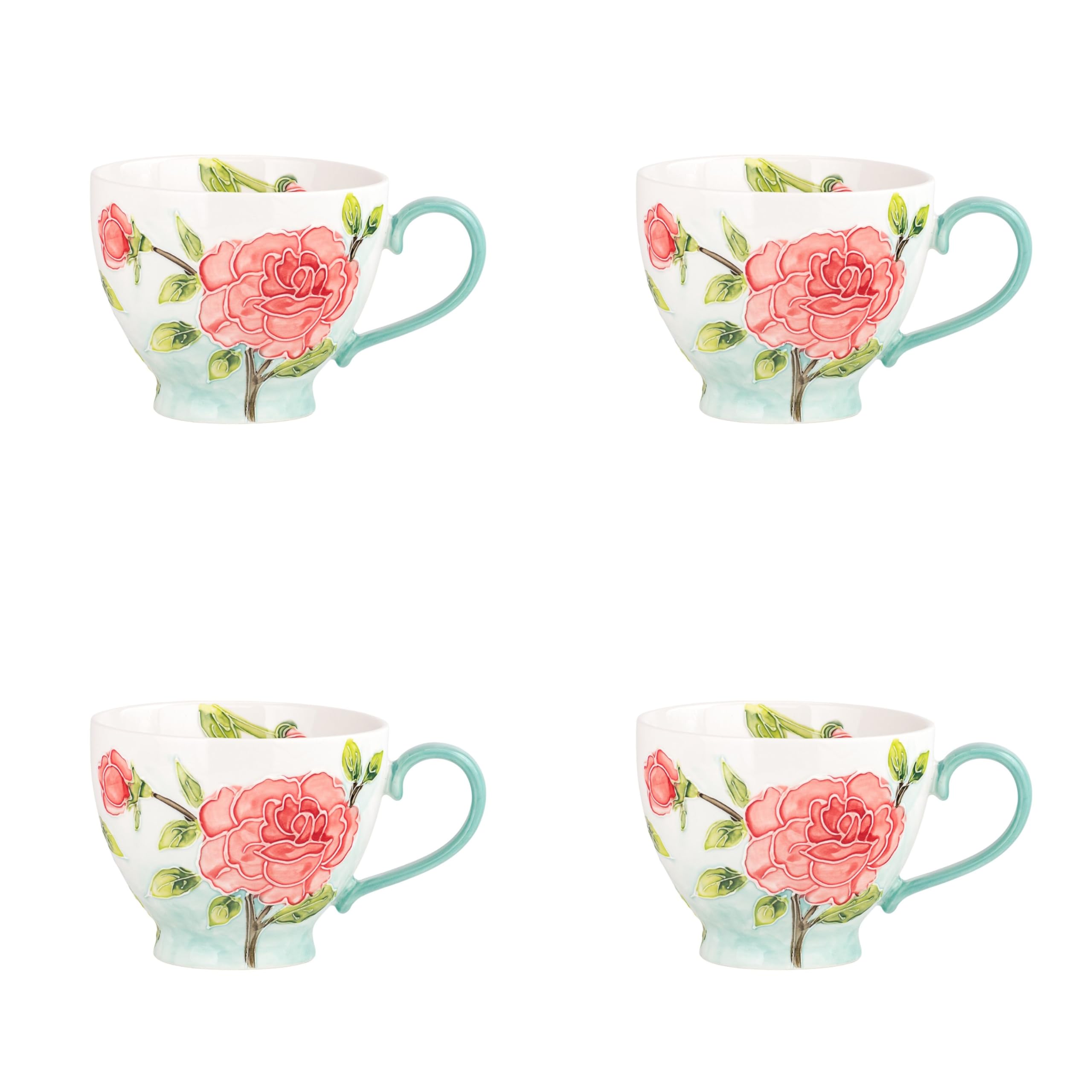 10 Strawberry Street Peonies / Large / Chic Mug Sets