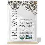 Truvani Vegan Pea Protein Powder | Vanilla | 20g Organic Plant Based Protein | 1 Serving | Keto | Gluten & Dairy Free | Low Carb | No Added Sugar