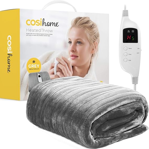 Cosi Home® Heated Throw Electric Blanket Extra Large Heated Blanket
