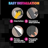 Vista 7 de Paneles Acústicos Paquete de 18 Paneles Insonorizantes para Pared, 14" X 12" X 0.4" Paneles a Prueba de Sonido, Panel Absorbente de Sonido