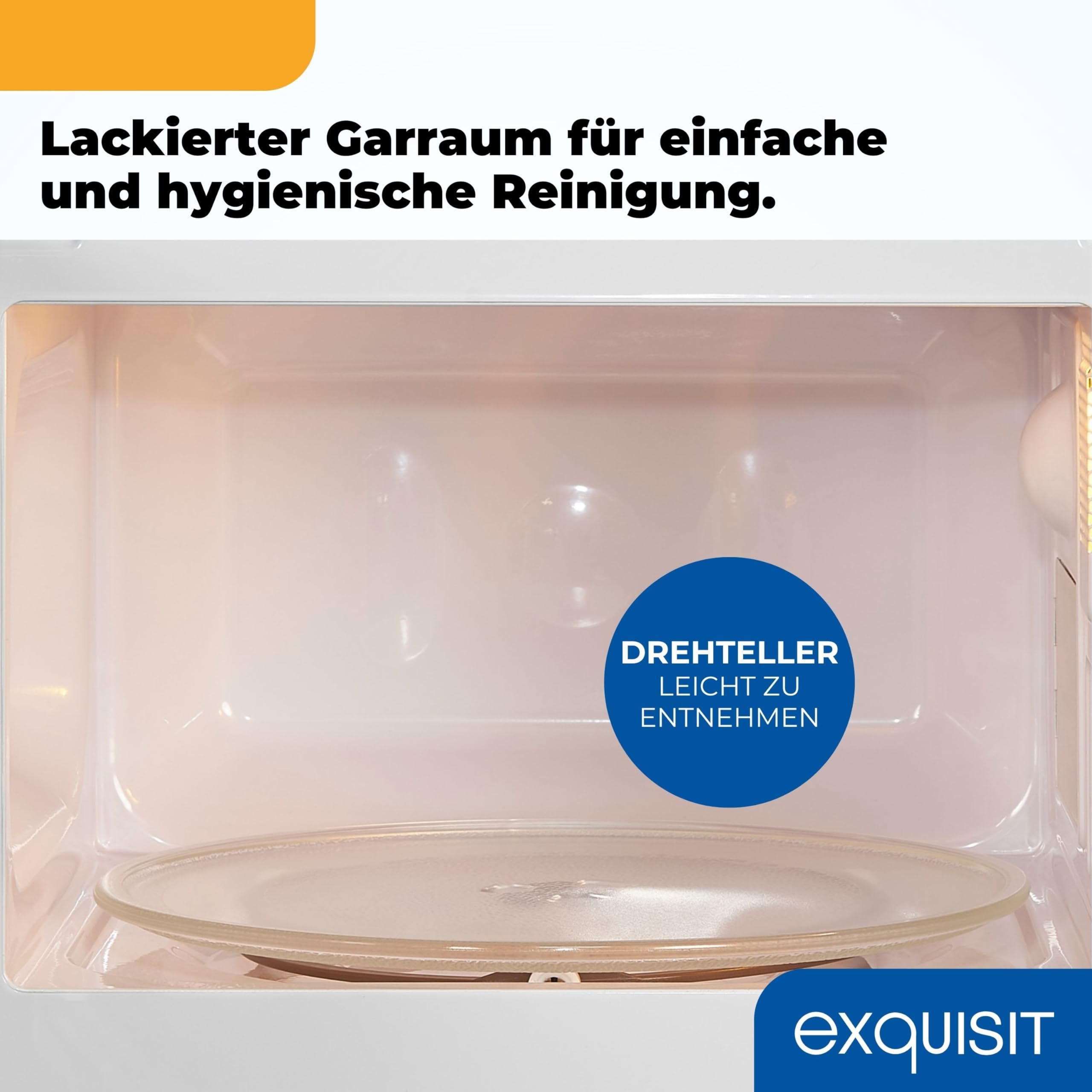 Exquisit Mikrowelle mit Grill 20 L 700 W/1000 W Silber 5 Leistungsstufen Auftaufunktion