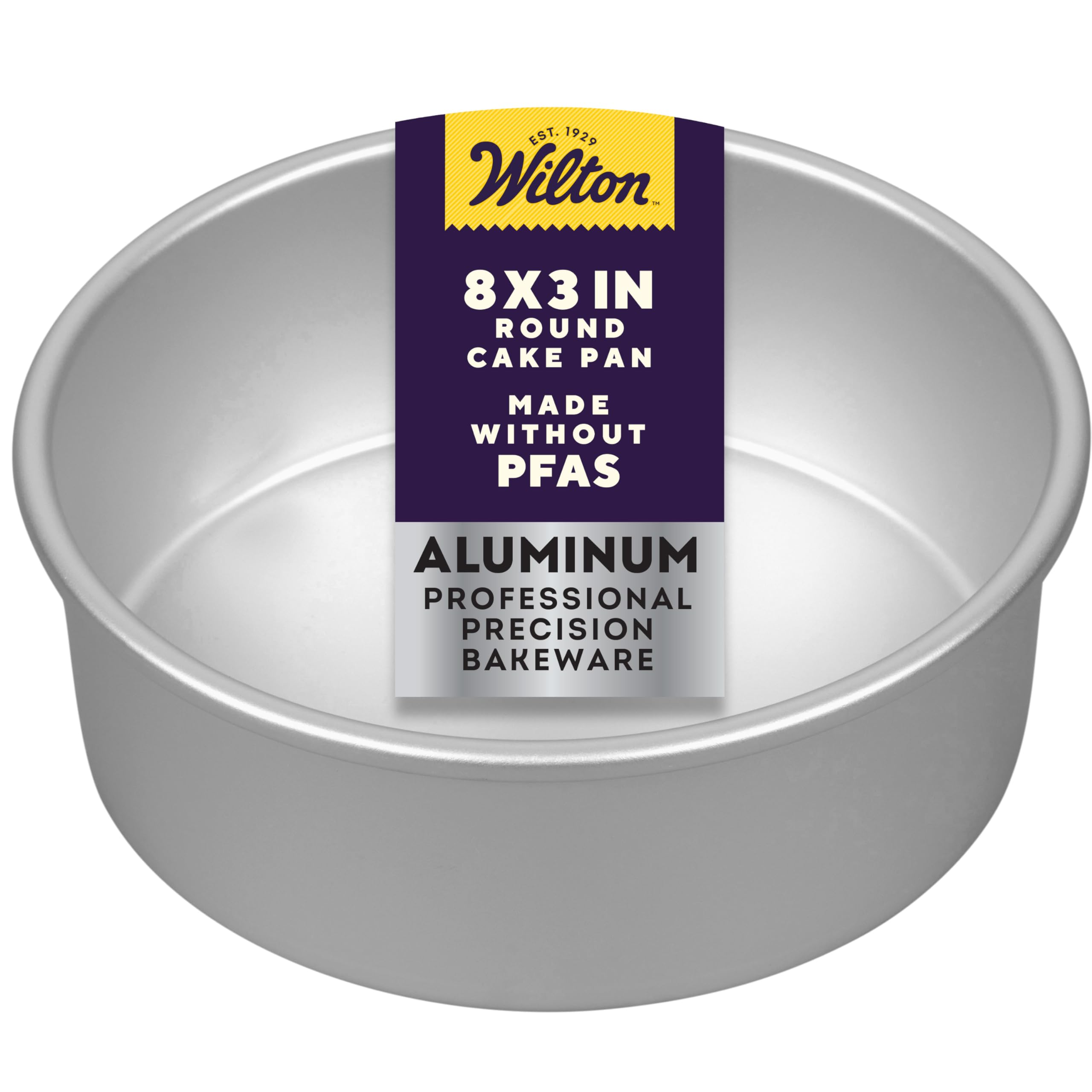 Wilton Decorator Preferred Round Pan, Silver, 8 x 3 Inc, 2105-6105