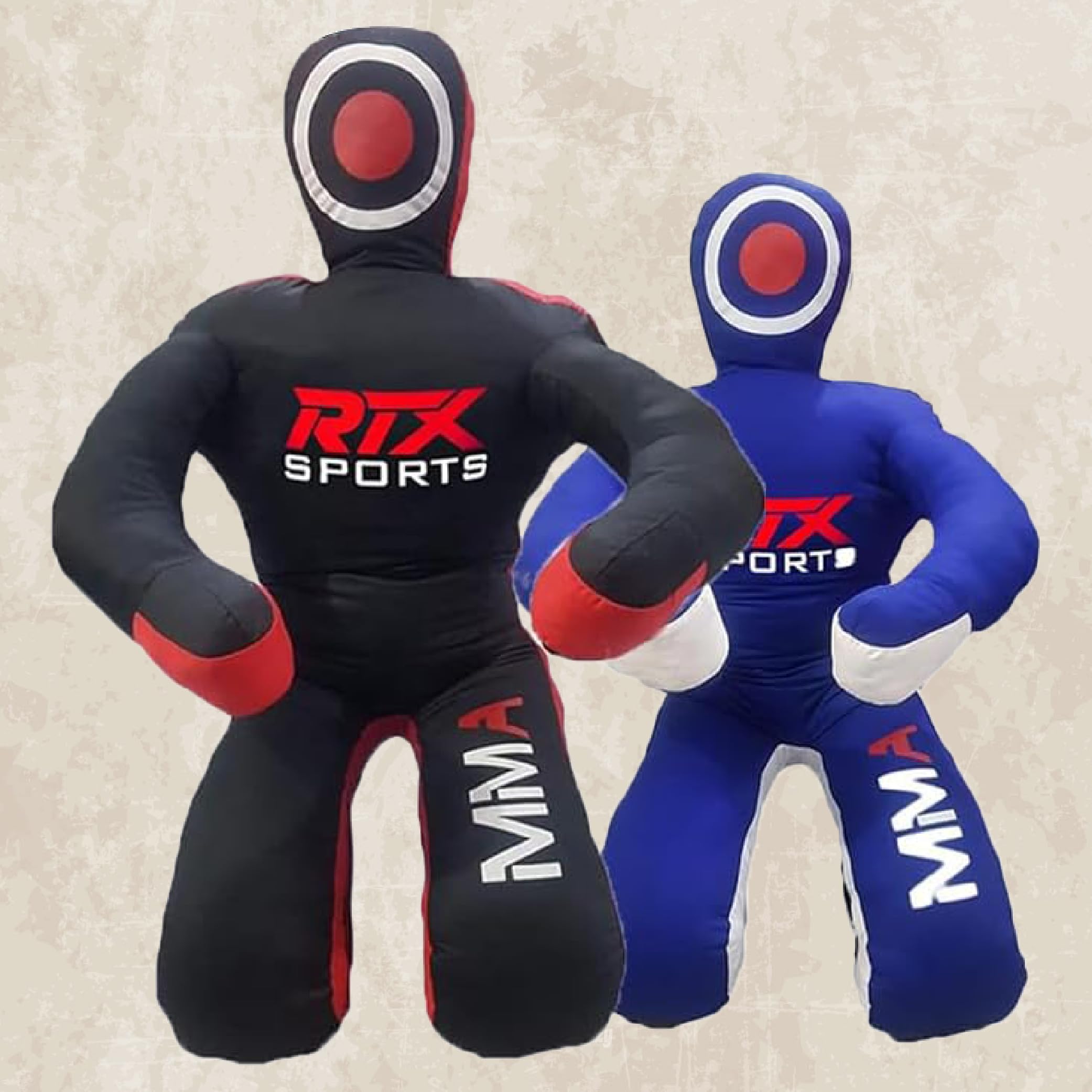 RTX MMA Judo Grappling Dummy Boxing Bag Brazilian Jiu Jitsu Sentado Posición Dummy Lucha Libre Artes Marciales Sumisión Autodefensa Entrenamiento Karate Maniquí | Lienzo - Sin relleno