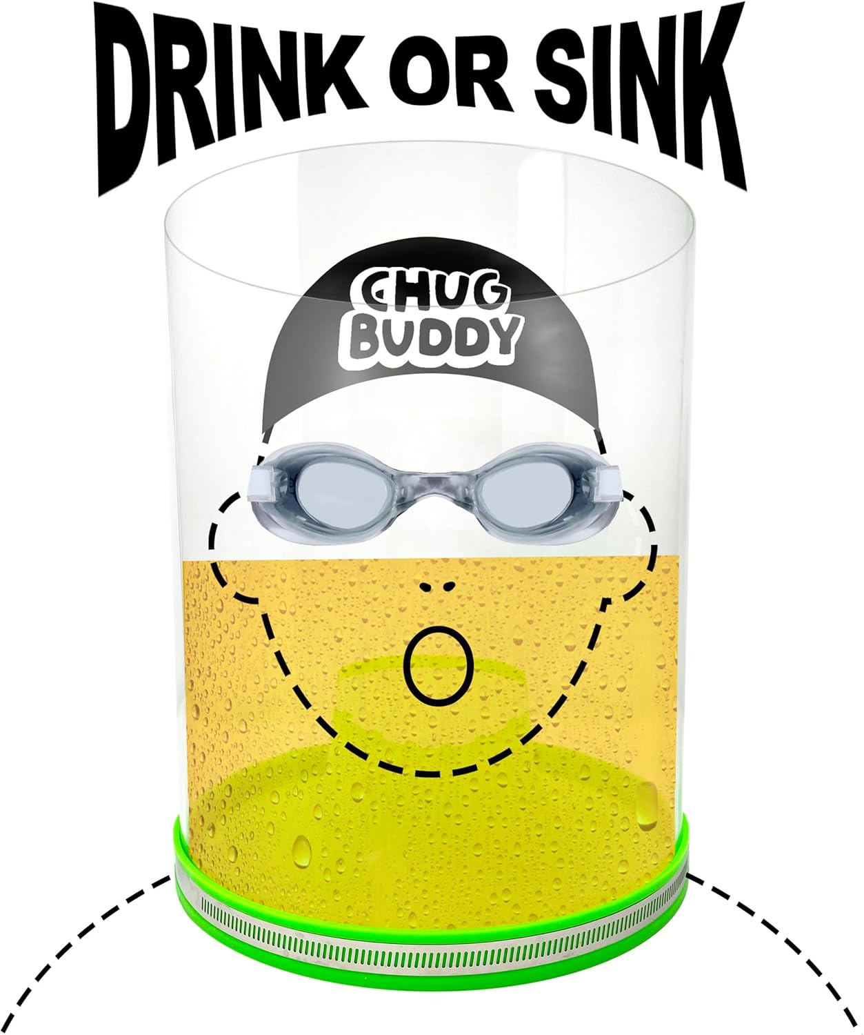 Chug Buddy Chamber, Beer Bong, Funnel, Snorkel, Shotgun Tool for Cans