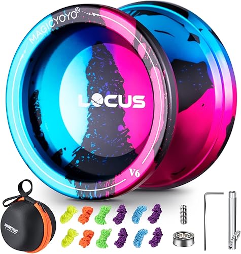 MAGICYOYO V6 LOCUS - Yoyo sensible para niños, yoyo profesional de doble propósito para jugadores avanzados, yoyo sin respuesta con rodamientos de