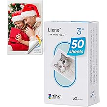 Liene Zink Photo Paper 2x3  50 Sheets, Premium Photo Printer Paper w/Adhesive Back, Waterproof, Smudge Proof, Tear Proof, Instant Photo Paper Compatible w/Liene 2x3  Photo Printer Scrapbook
