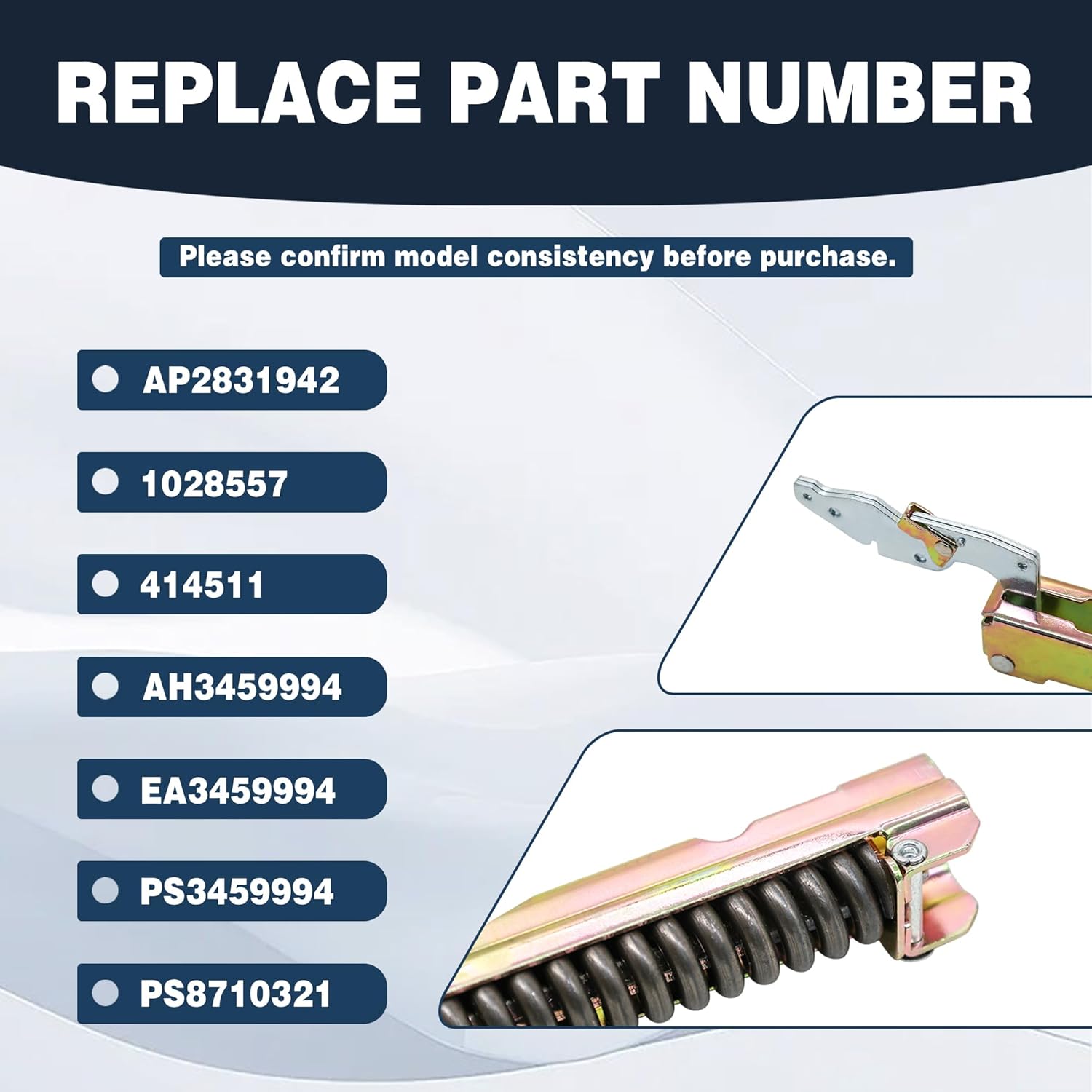00414511 Cosamatcozon Upgraded Range Oven Door Hinge (2 Sets) Part# 00414511 - Compatible with Some Thermador and Bosch Ranges or Ovens