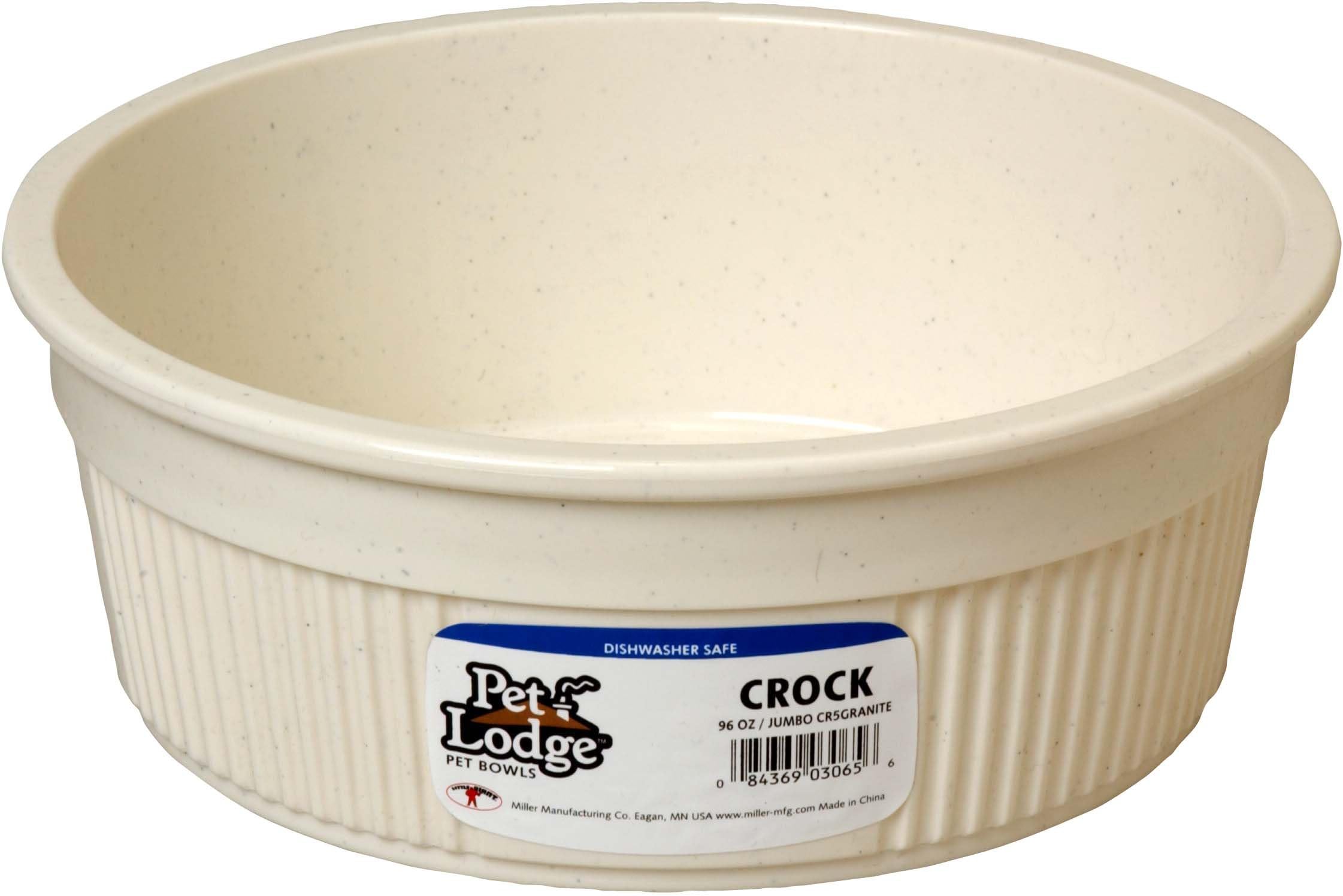 Pet Supplies Van Ness Pets Crock Style Heavyweight Jumbo Bowl, 106 OZ Food/Water Dish