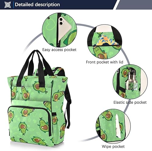 Miniatura 2 de Mochila para pañales para bebés niños y niñas, 09-aguacate, Mochilas de viaje