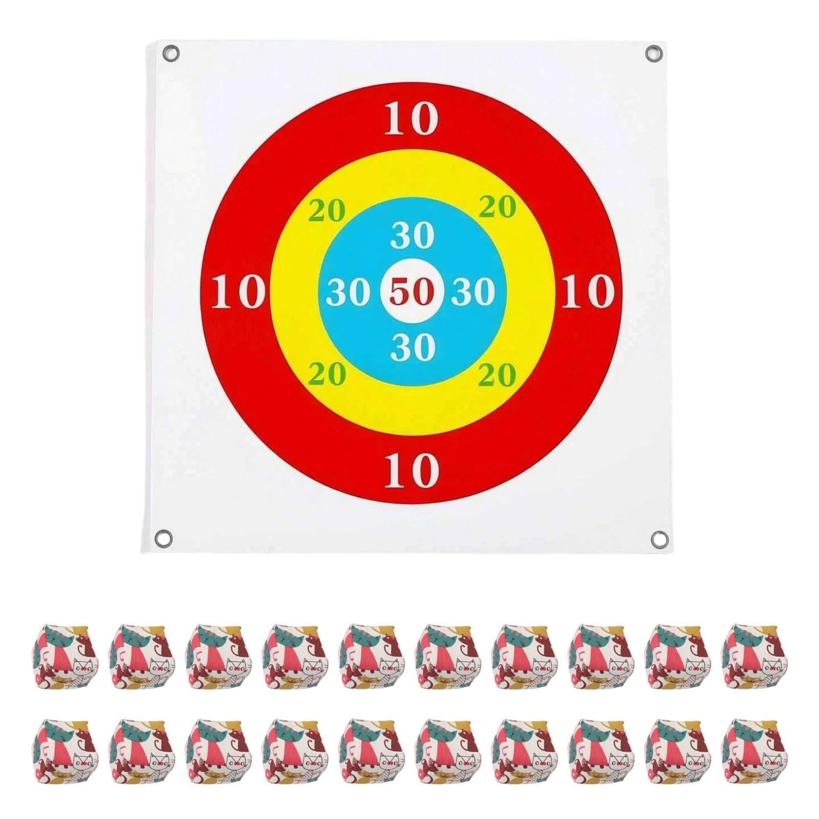 Target Toss Game with Hanging Tossing Board with Large Sandbag Toss Game for Family, Adults, Outdoor, Indoor-image-14