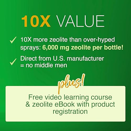 Miniatura 7 de ZETOX  Suspensión líquida de zeolita fácil de tomar con B-12 y D3  Energía natural y refuerzo del sistema inmunológico que apoya la desintoxicación