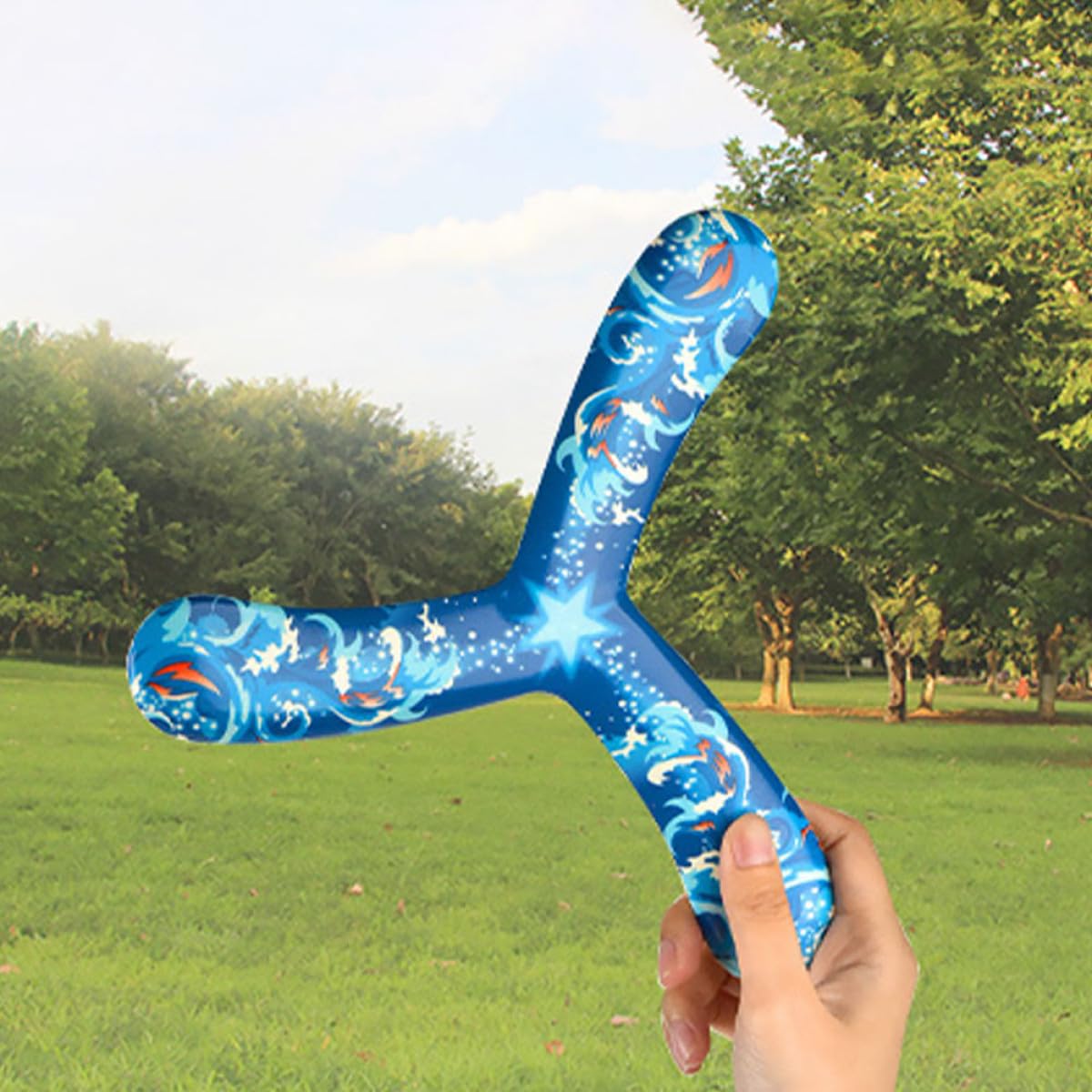 INOOMP 4 Pezzi Boomerang Giocattoli per Adolescenti Materiale PU Resistente Leggeri e Facili da Lanciare Colori Vivaci per Giochi all Aperto Genitore-Figlio