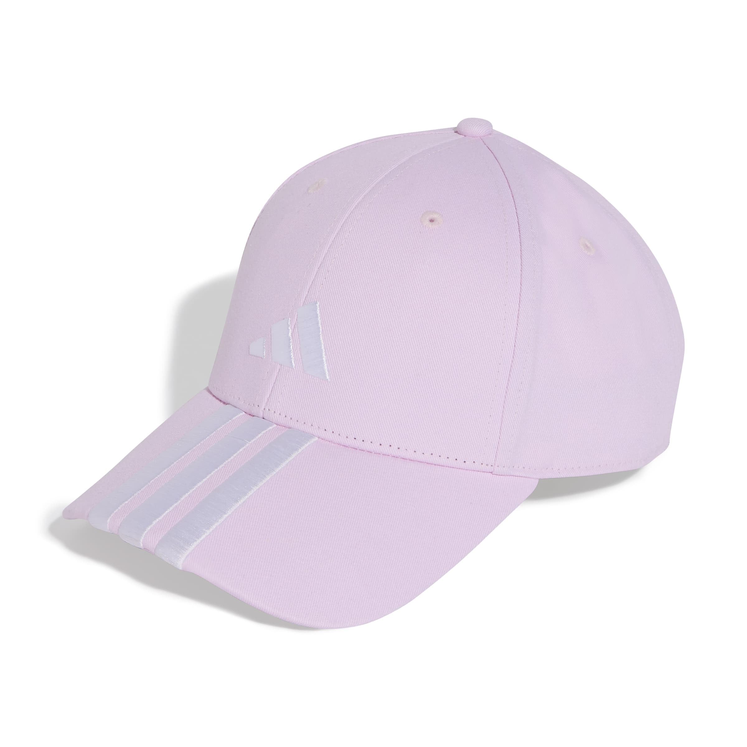 adidas Unisex Bball 3S New Logo Hat, Clear Pink/White, S-M