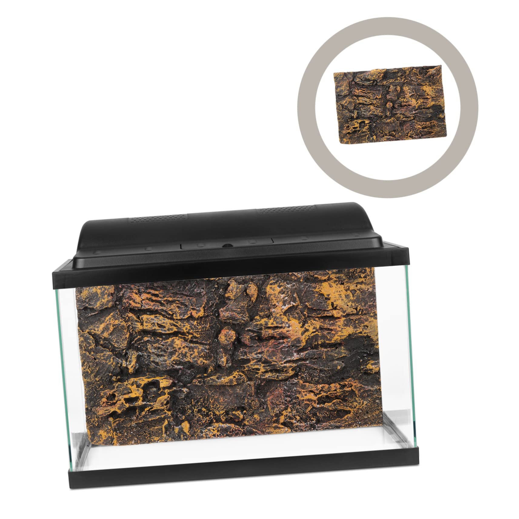 BESPORTBLE Armatura 10 Sztuk Płyta Skalna w Tle Wystrój Zbiornika Gadów Tło Terrarium Gadów Tło Dla Akwarium Szklane Pojemniki Do Terrariów Głaz Pu 3d Ściana Gekona Wspinać Się Dekoracja