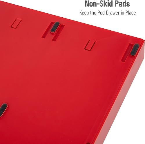 Vista 29 de Mind Reader Organizador 'Anchor' de triple cajón para cápsulas Dolce Gusto, CBTL, soporte para cápsulas de café de una sola porción Negro