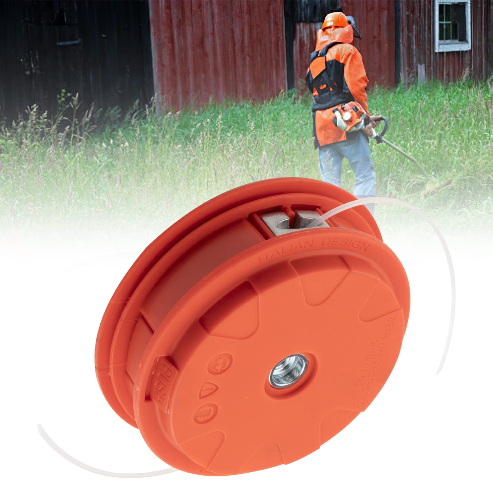 TRAHOO-Tondeuse Gazon Avec Filetage M10 Gauche, Tête Filetée Easy Load