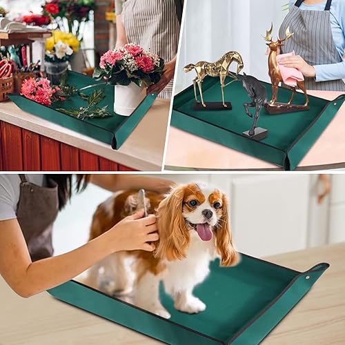 Miniatura 5 de Borrigo Tapete de trasplante de plantas para plantas de interior 435 x 295 pulgadas grande impermeable Oxford para trasplante de plantas tapete de