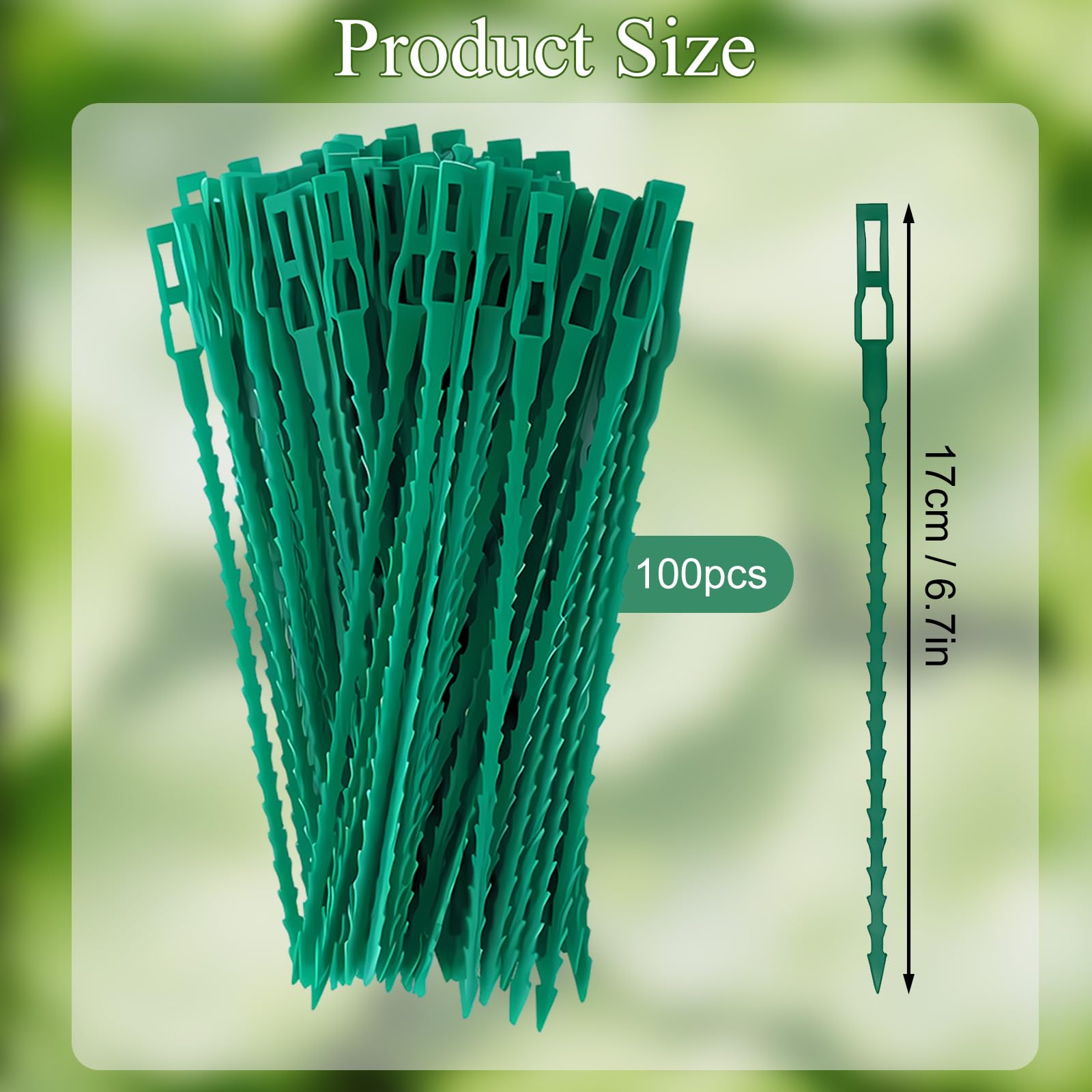Raccordi per Piante Regolabili Twist Ties 17 cm 100 Pezzi