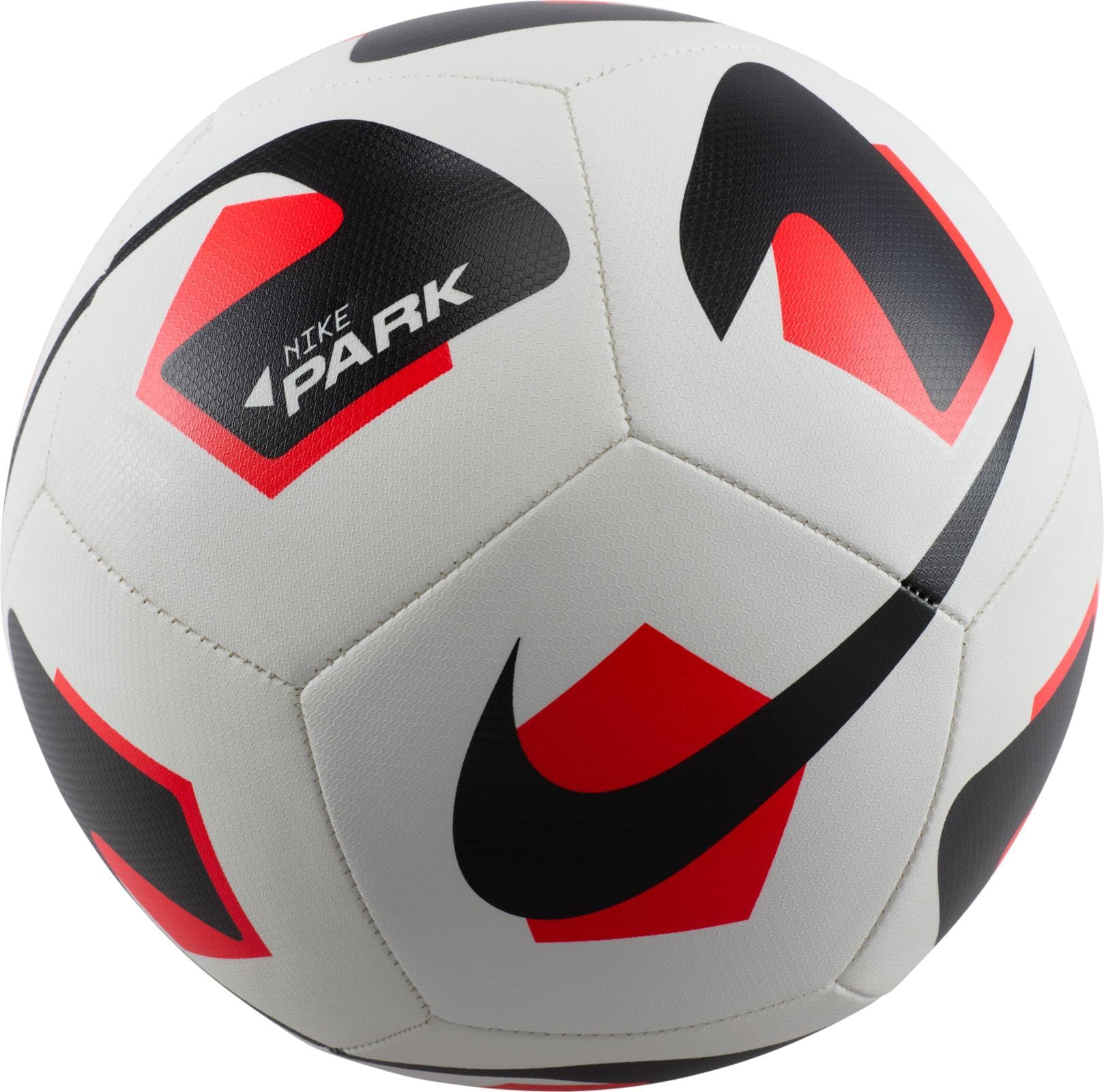 FZ7551-100 NK PARK TEAM - 2.0 - FA24 Recreational soccer ball Unisex WHITE/BRIGHT CRIMSON/BLACK Size 5