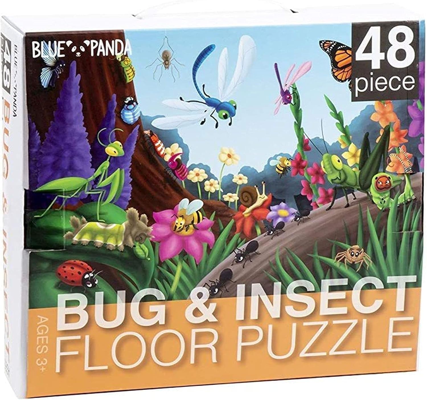 48-Piece Giant Floor Jigsaw Puzzles for Kids, Jumbo Bugs Game (2 x 3 Feet) : Toys & Games