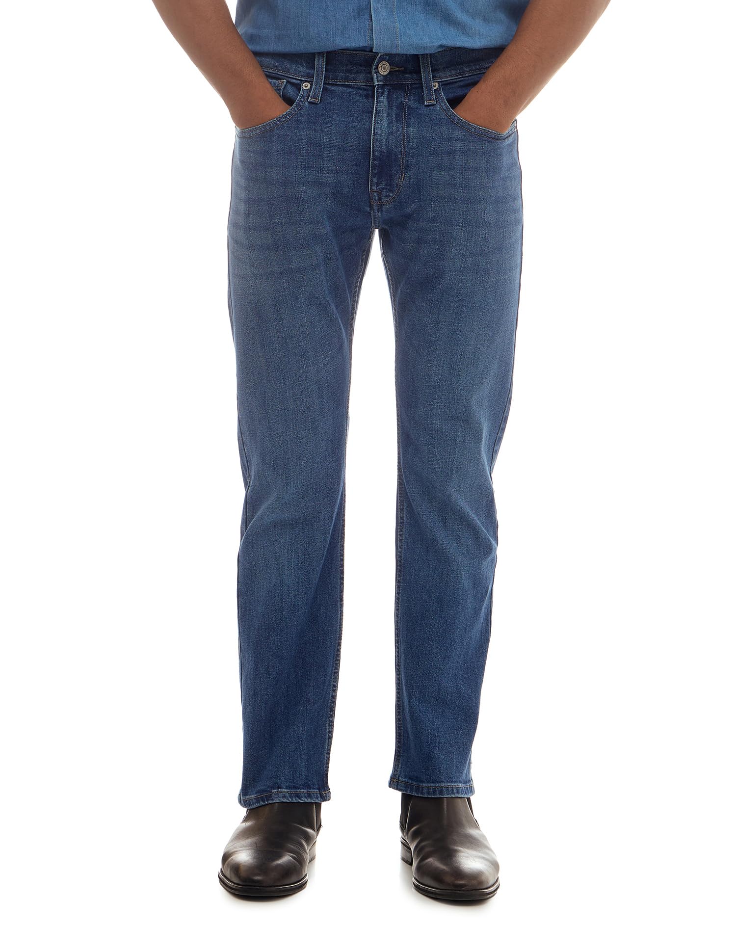 flying machine Men's Straight Fit Jeans| Solid | Mid Rise | Stretchable | Jeans for Man-picture-56