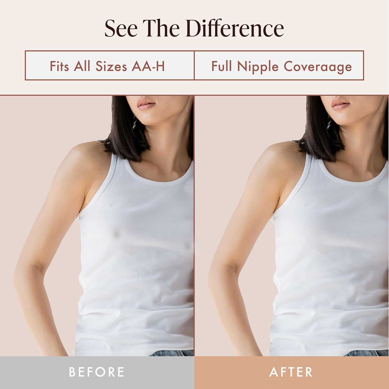 40 Pieces Satin Nipple Pasties - Hypoallergenic, Disposable, Adhesive Breast Pasties - Nude Nipple Covers No-Show - Image 5