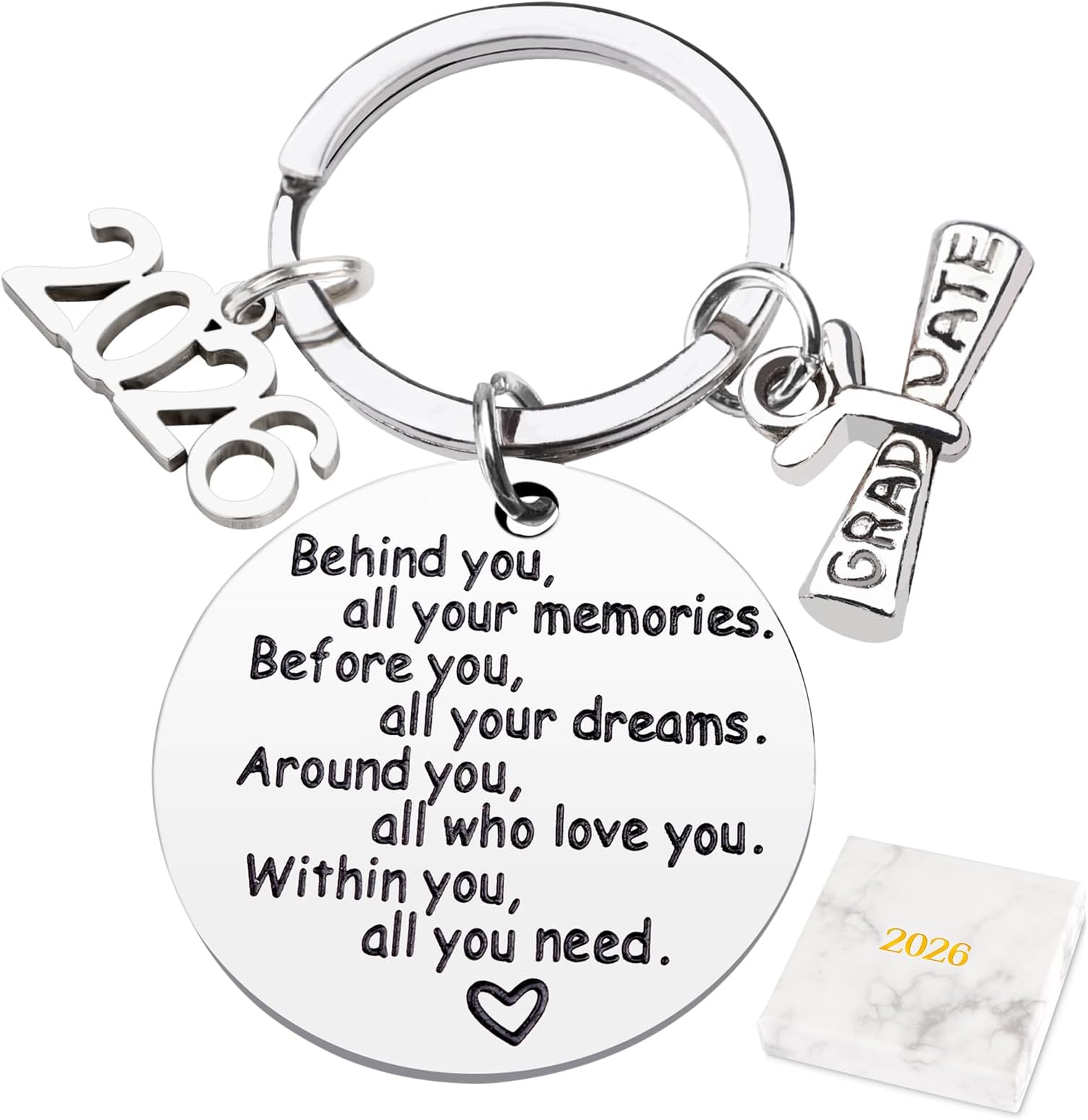 Class of 2026 Graduation Keychain, Senior 2026 Graduation Gifts, Gifts for College High School Graduation