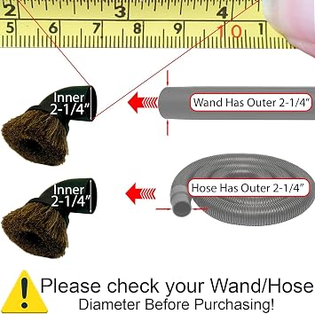 GHAMADE Upgraded Vacuum Cleaner Attachment Kit - Turbo Brush Head & Vacuum Dust Brush - Cleaning Accessories Set for Deep Cleaning, Pet Hair, Car Interior, Sofa & Home