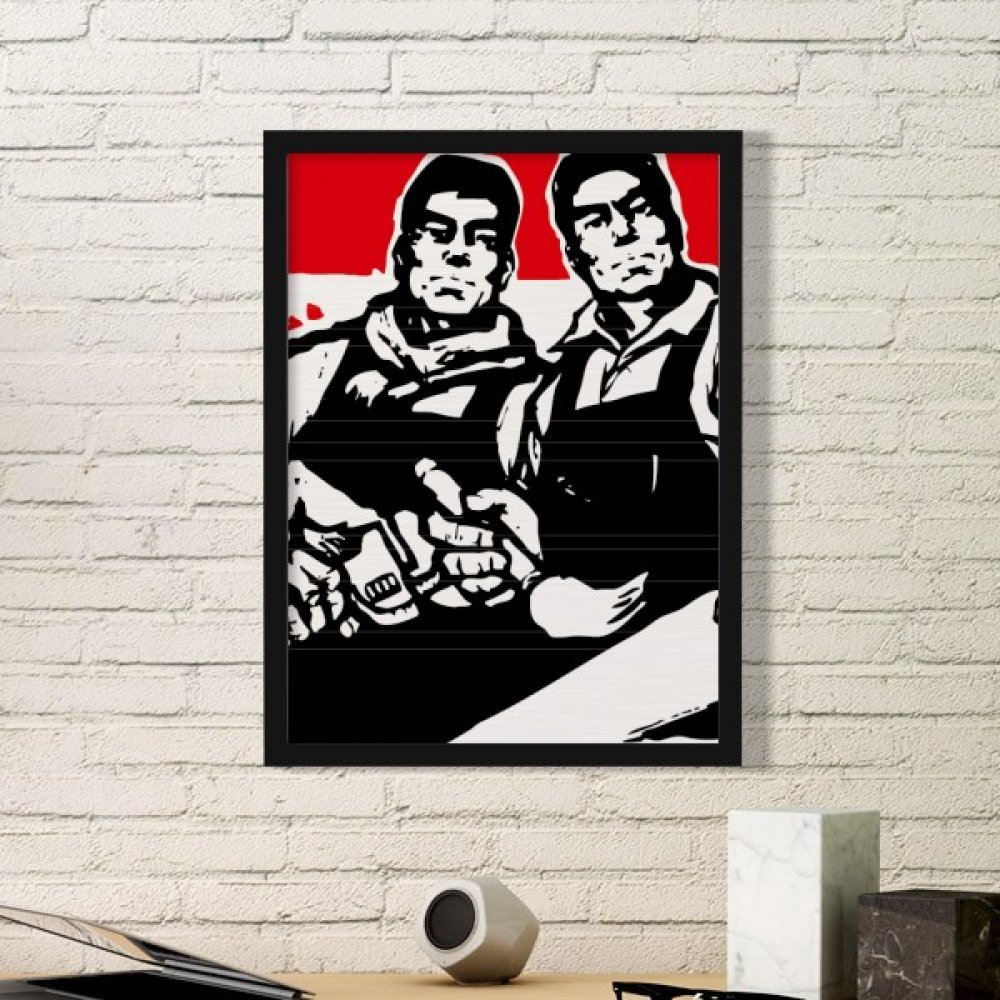 Cadre Photo en Bois d'Art Peinture Rectangle Noir DIYthinker