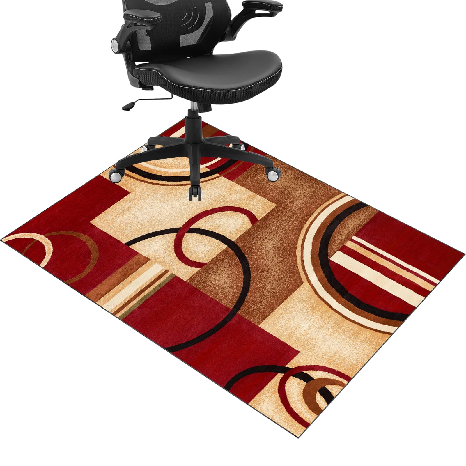 Chair mat for Hard Floors, desk chair mat for carpeted floors, Floor Protector for Rolling Chair, Office Chair Mat for Carpet, Floor Mats Wood/Tile Protection Mat for Office & Home 140 x 160 cm