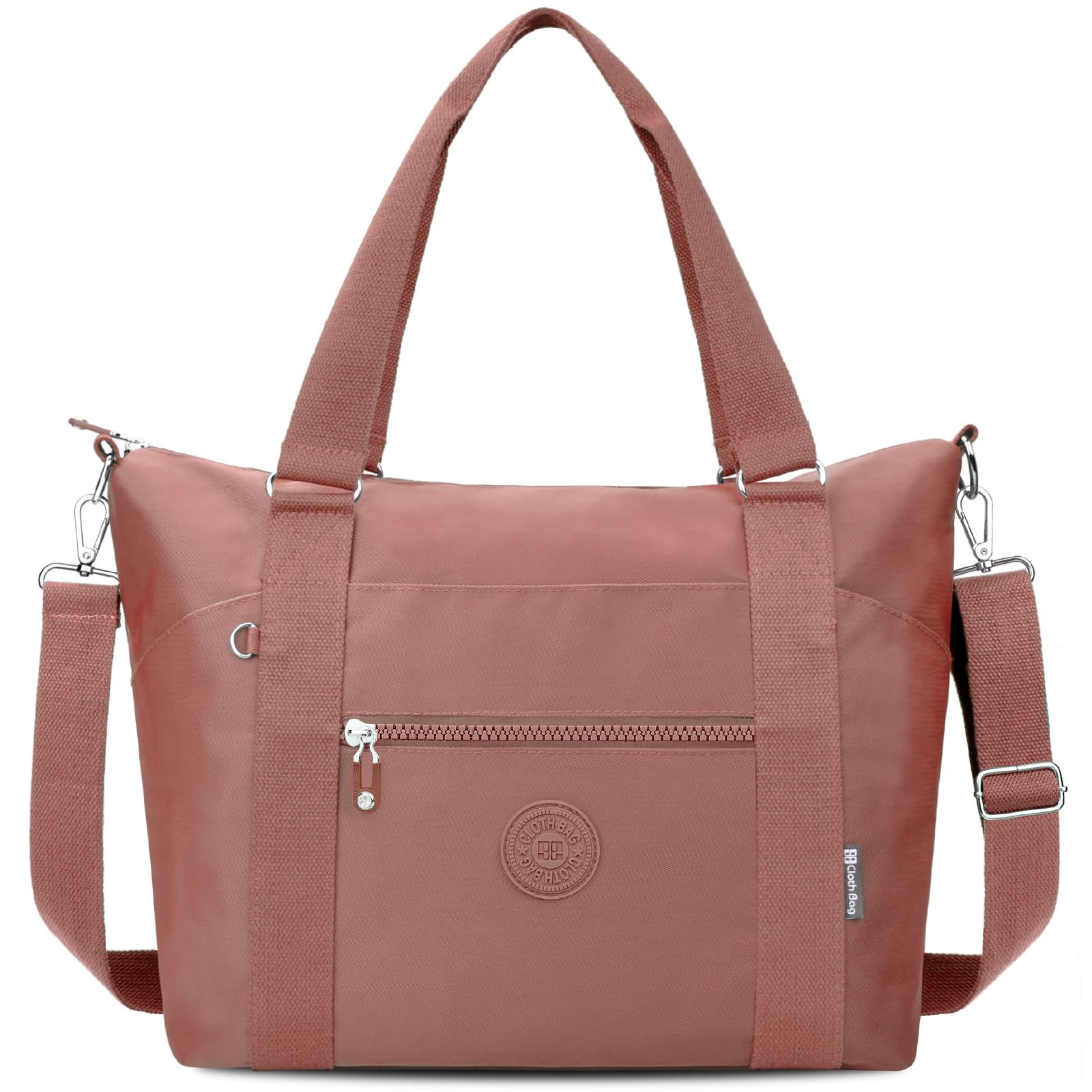 TEUEN Small Travel Gym Duffel Bag for Women, Waterproof Nylon Weekender Overnight Bag Personal Item Carry on Bags for Airplanes Hospital Sports