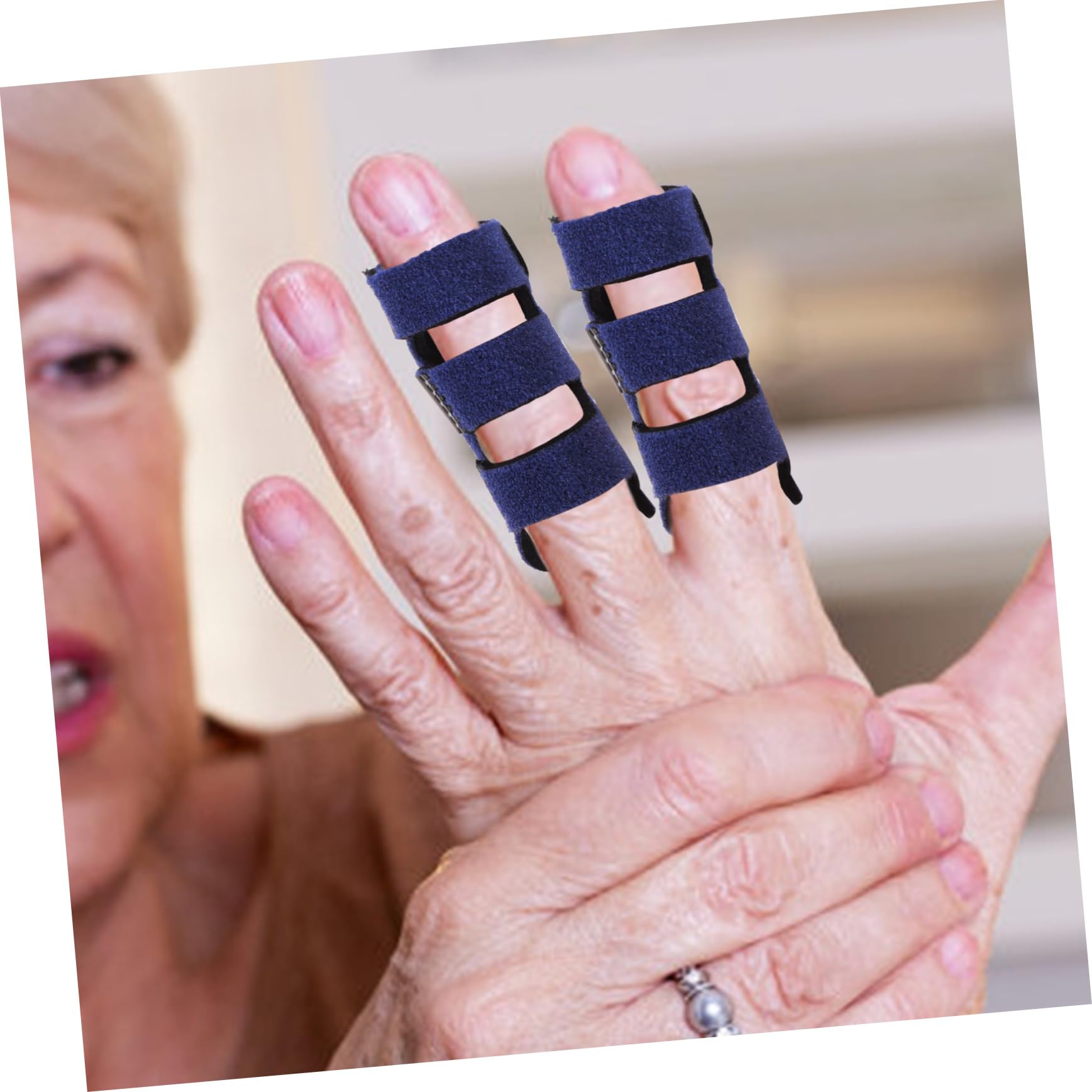 PACKOVE Finger Fixation Brace 2 Pack Protective Sleeve for Night Wear Injury Care Relief Sports Easy to Use