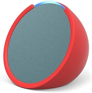 Echo Pop | Smart Bluetooth Speaker with Alexa Powerful and Compact Sound | Teal + Soft Case, Made for Amazon, for Echo Pop…