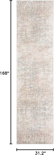 Miniatura 70 de SAFAVIEH Adirondack Collection Tapete de área XL, 12 x 15 pies, color crema y dorado, diseño abstracto moderno, no desprende pelusa y de fácil