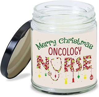 MEDROC Oncology Nurse Candle Merry Christmas Oncology Nurse Christmas Gift for Oncology Coworker Women Men, Christmas Gift for Oncology Nurse, Oncology Nurse Home Decoration Gift
