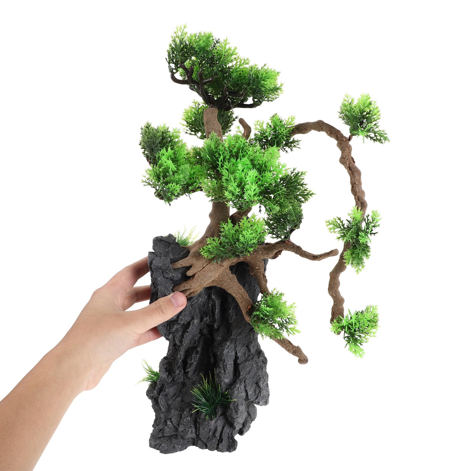 Ciieeo Plantas Artificiales para Acuario, decoración de bonsái, decoración de peceras Betta, Accesorios para paisajismo de acuarios.