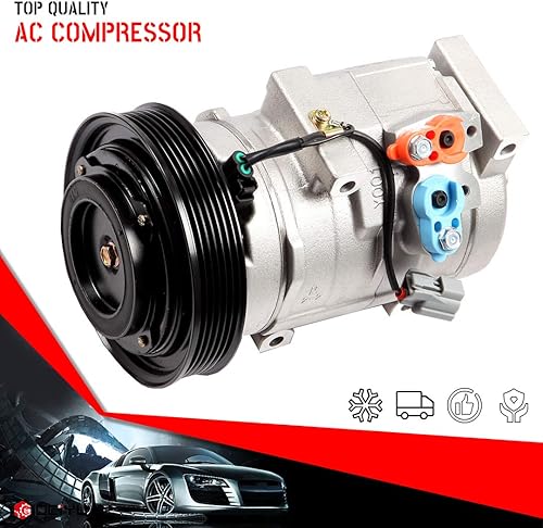 Miniatura 2 de cciyu Compresor de aire acondicionado 10S20C para H-onda Odyssey Pilot Ridgeline para A-cura MDX 3.5L 2003 2004 2005 2006 2007 2008 6 ranuras