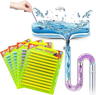 48PCS Drain Cleaner Sticks Sink Deodorizer Clog Remover Organic Enzyme Drain Cleaner Tank Safe Prevent Expensive Sewage Backups for Kitchen Bathroom Toilet Showers